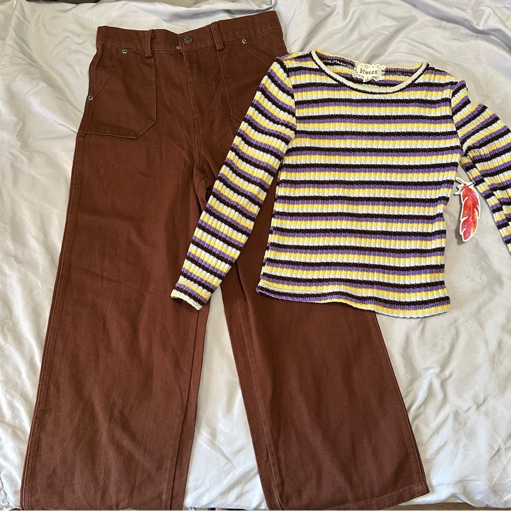 btween Girls matching top‎ and jeans​